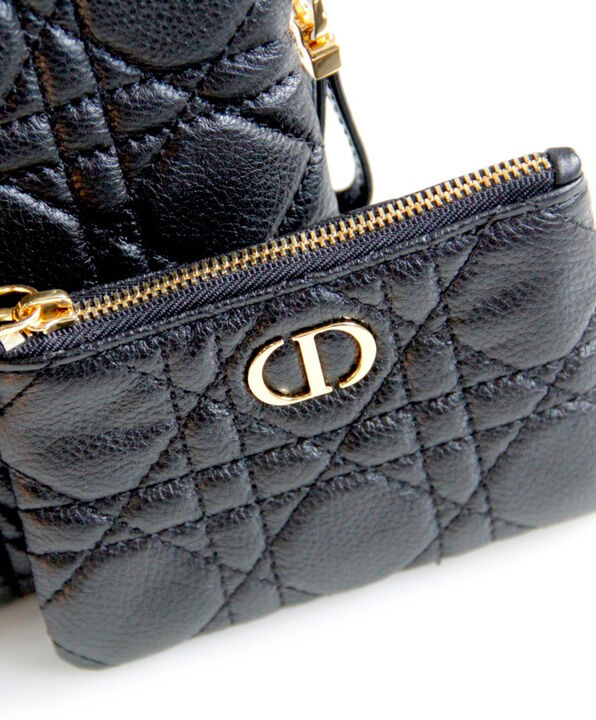 Christian Dior Caro Multifunctional Pouch Bag Black